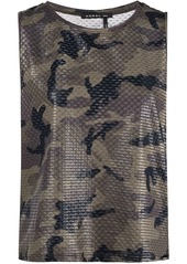 Koral camouflage-print sleeveless top