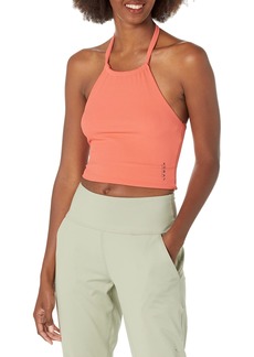 Koral womens Lucy Rev Rib Halter Crop Top Yoga Shirt   US