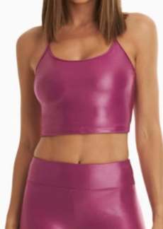 Koral Leah Blackout Sports Bra In Rose Orchid