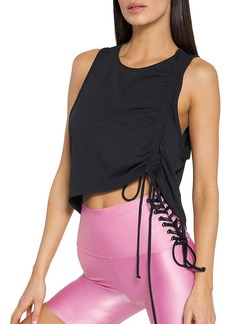 Koral Womens Ruched Relaxed Tank Top