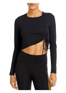 Koral Zina Womens Cinched Long Sleeve Cropped