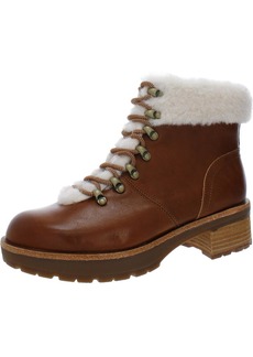 Kork-Ease Womens Shearling Lace-up Ankle Boots
