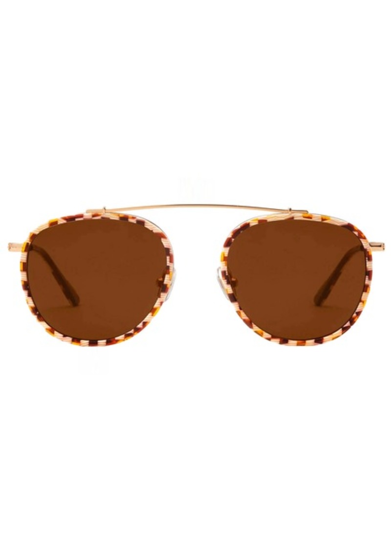 KREWE Chartres Round Sunglasses