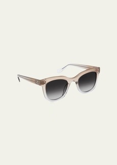 KREWE Jena Cat-Eye Transparent Acetate Sunglasses
