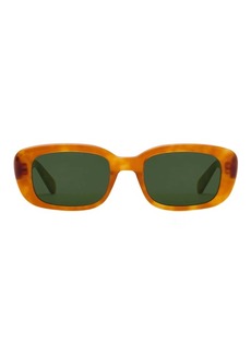 Krewe Milan Amaro + Chamomile Rectangle Sunglasses