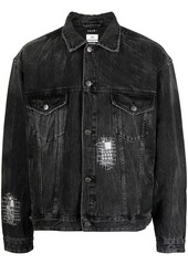 Ksubi cotton distressed denim jacket