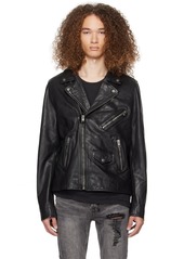 Ksubi Black Capitol Leather Jacket