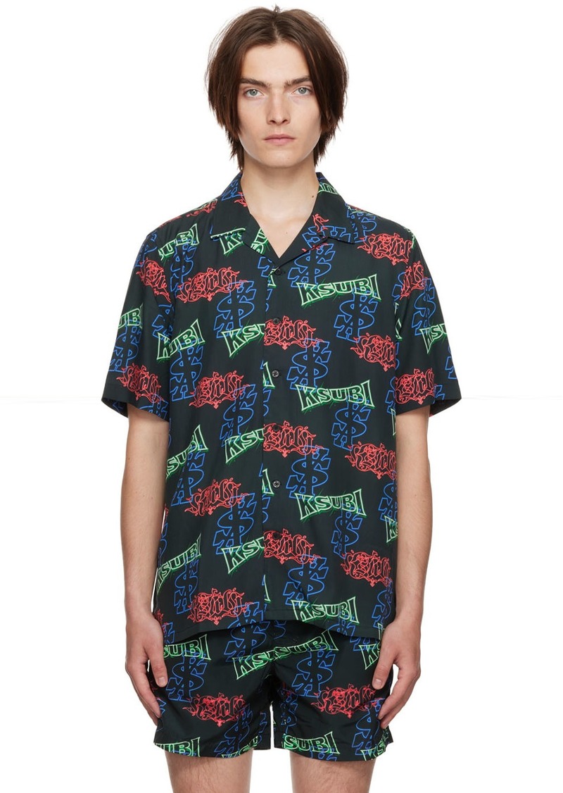 Ksubi Black Glow Resort Shirt