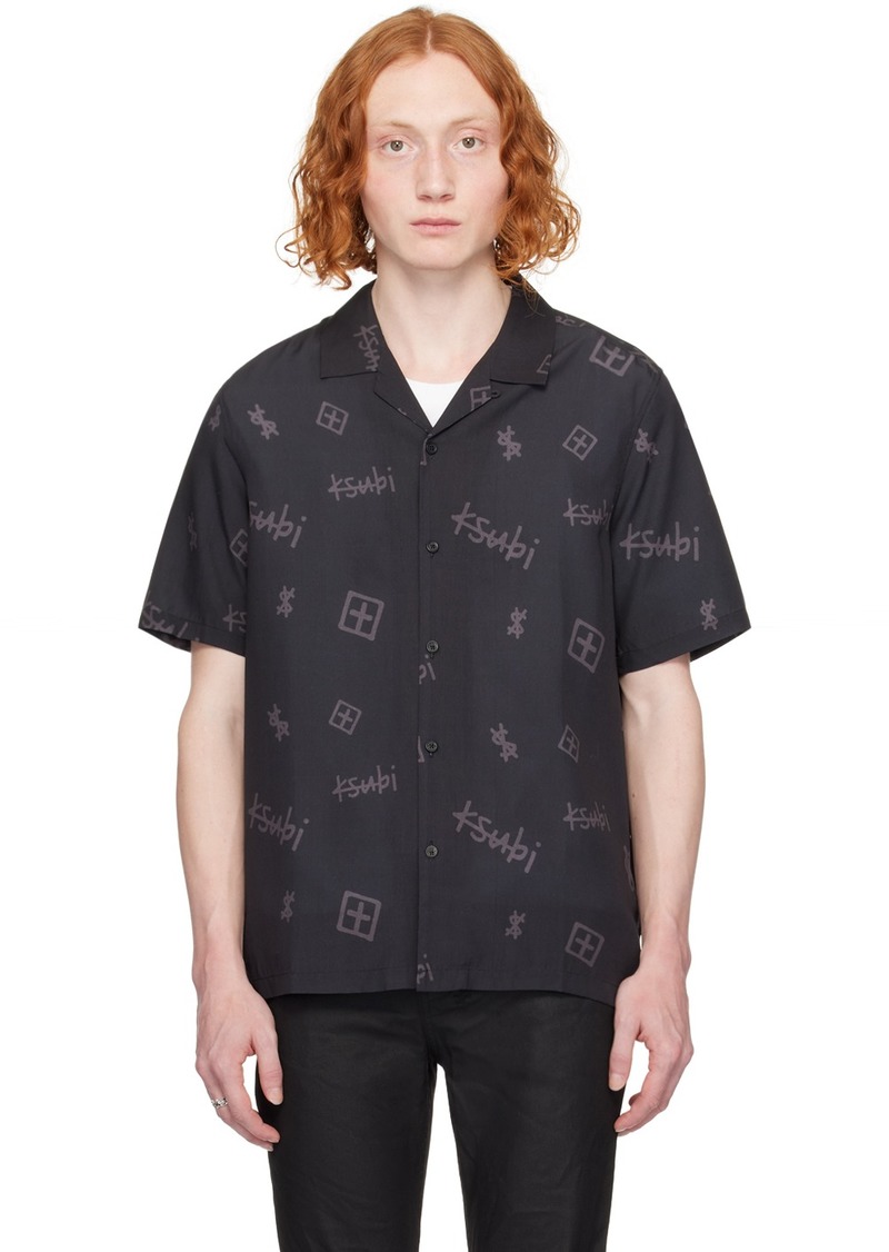 Ksubi Black Kash Box Resort Shirt