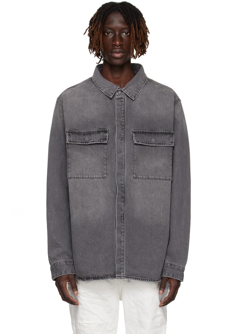 Ksubi Black Snakebite Denim Shirt