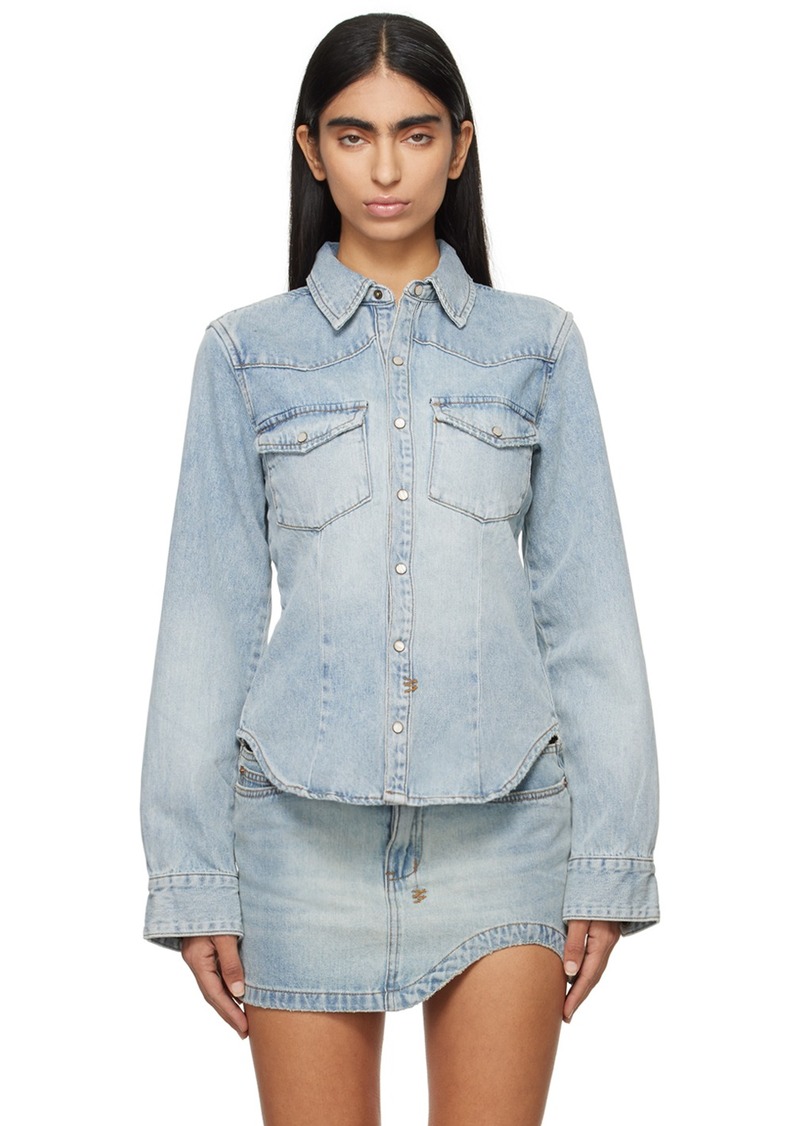 Ksubi Blue Bella Long Sleeve Paragon Denim Shirt