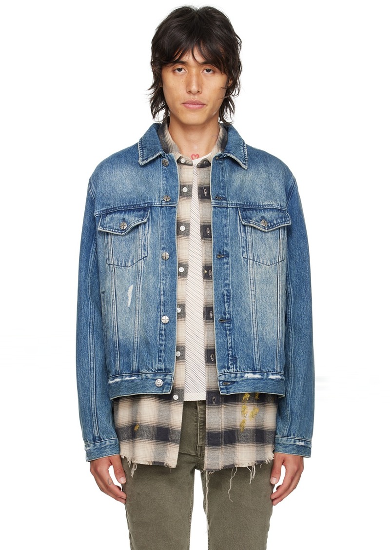 Ksubi Blue Classic Denim Jacket