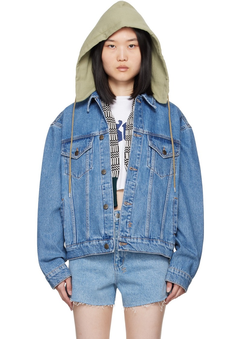 Ksubi Blue Oversized Heritage Denim Jacket