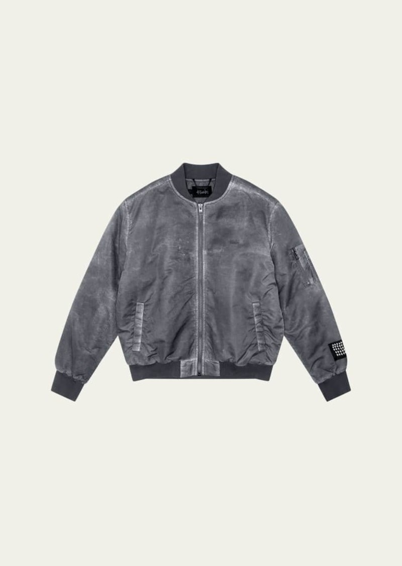 Ksubi Men's Overdyed Royalty Bomber Jacket