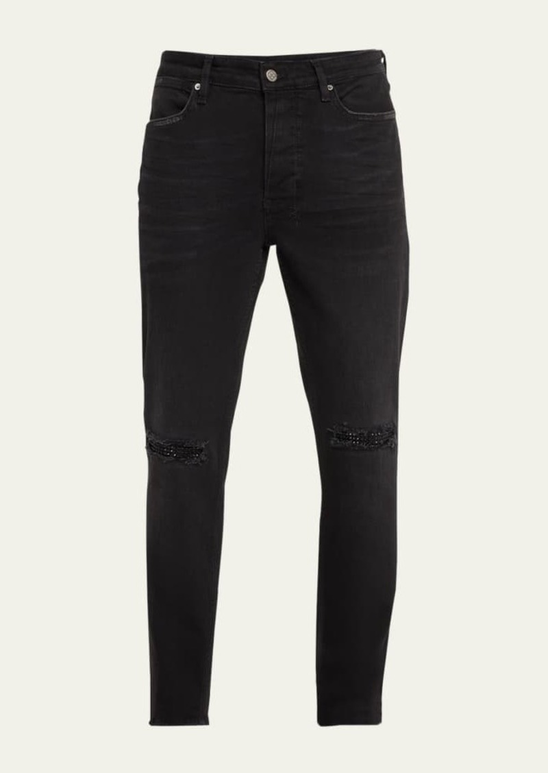 Ksubi Men's Van Winkle Apex Krystal Repair Skinny Jeans