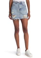 Ksubi Mini Moss Distressed Denim Skirt at Nordstrom Rack