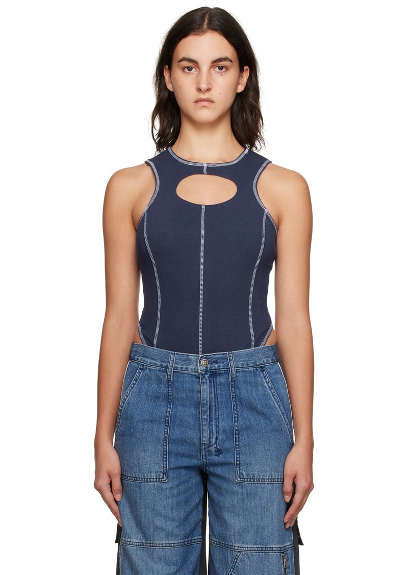 Ksubi Navy Pursuit Bodysuit