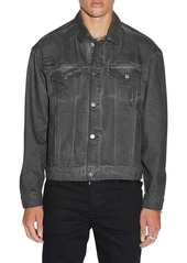 Ksubi Oh G Oil Slick Rip & Repair Denim Trucker Jacket