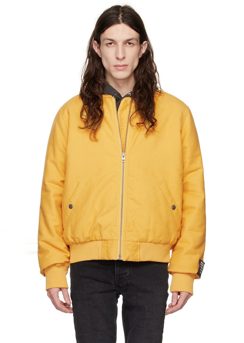 Ksubi Yellow Royalty Bomber Jacket