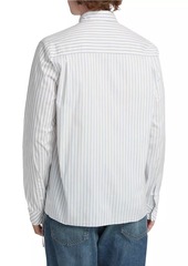 Ksubi Mad Mad World Skript Pinstripe Shirt