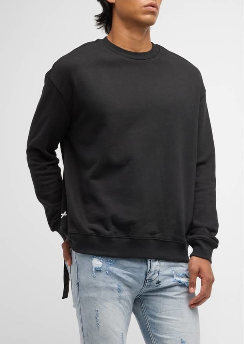 Ksubi Men's 4x4 Biggie Loopback Fleece Sweatshirt