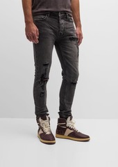 Ksubi Men's Van Winkle Angst Trashed Skinny Jeans