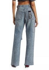 Ksubi Paradise Lost Low-Rider Tuck Frayed Jeans