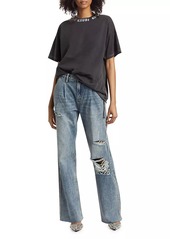 Ksubi Paradise Lost Low-Rider Tuck Frayed Jeans