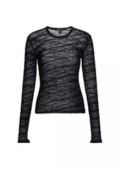 Ksubi Sliver Mesh Long-Sleeve Top