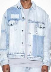 Ksubi Two Tone Oh G Jacket In Light Faded Wash Blue