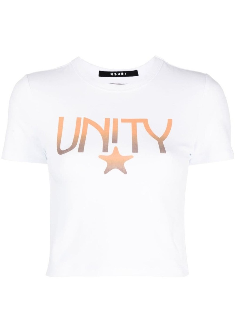 Ksubi Unity Star cropped T-shirt