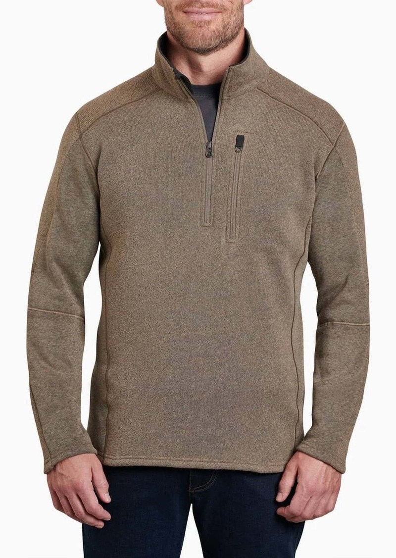 Kuhl Interceptr 1/4 Zip Fleece Shirt In Oatmeal