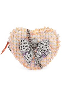 Kurt Geiger bow heart-shaped crossbody bag