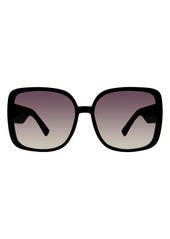 Kurt Geiger London 59mm Square Sunglasses in Crystal Teal Crystal/Blue at Nordstrom Rack