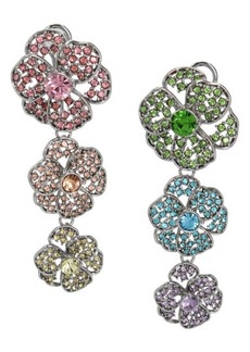 Kurt Geiger London Crystal Flower Drop Earrings