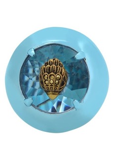 Kurt Geiger London Eagle Head Crystal Cocktail Ring in Blue at Nordstrom