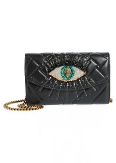 Kurt Geiger London Kensington Eye Quilted Leather Wallet on a Chain