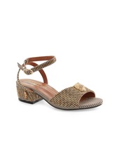 Kurt Geiger London Kids' Mini Kensington Rhinestone Sandal in Gold Glitz at Nordstrom Rack