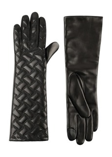 Kurt Geiger London Long Quilted Leather Gloves