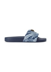 Kurt Geiger London Meena Eagle Denim Slide Sandal