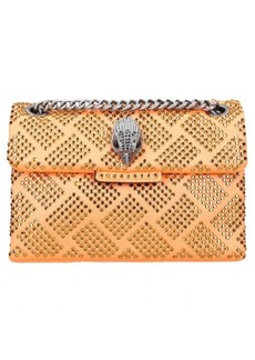 Kurt Geiger London Mini Kensington Embellished Fabric Convertible Crossbody Bag in Orange at Nordstrom