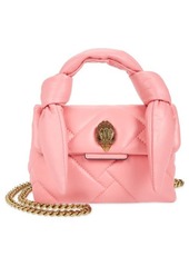 Kurt Geiger London Mini Kensington Knot Handle Quilted Leather Crossbody Bag in Pink at Nordstrom