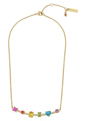 Kurt Geiger London Mixed Crystal Frontal Necklace in Multi at Nordstrom Rack