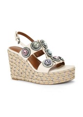 Kurt Geiger London Octavia Slingback Espadrille Platform Wedge Sandal