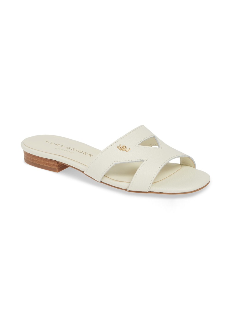 cutout slide sandal