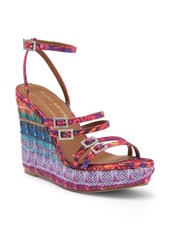 Kurt Geiger London Pierra Espadrille Wedge Sandal in Fushia Cmb at Nordstrom Rack