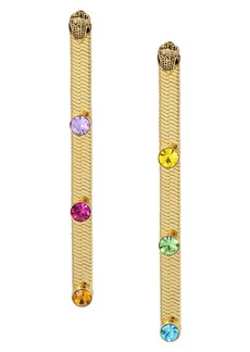 Kurt Geiger London Rainbow Crystal Snake Chain Linear Earrings in Multi at Nordstrom Rack