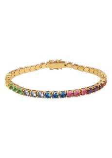 Kurt Geiger London Rainbow Crystal Tennis Bracelet