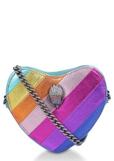 Kurt Geiger London Rainbow Shop Mini Kensington Heart Crossbody Bag
