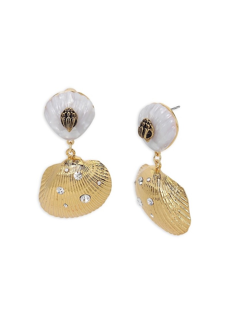 Kurt Geiger London Signature Eagle Shell Drop Earrings